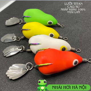  nhái hơi mồi câu lure f1 chống vướng tốt siêu nhạy cá có màu trắng Ngọc trinh mồi câu lure 