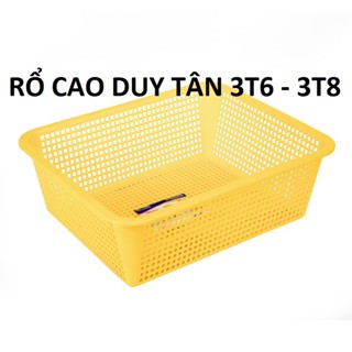 Rổ chữ nhật cao nhựa Duy Tân 3T6 - 3T8 (Màu ngẫu nhiên)