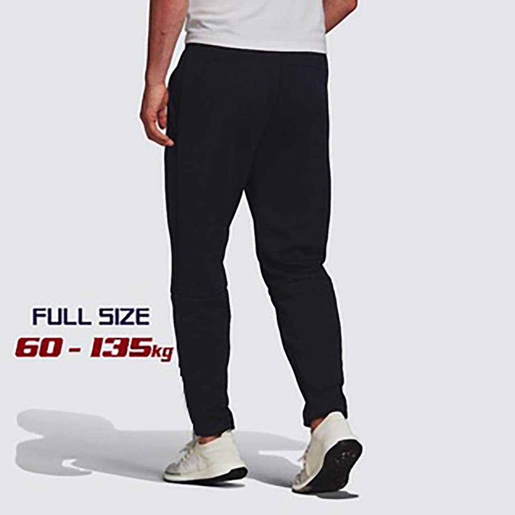 Quần dài thể thao nam chất thun co giãn 4 chiều form suông tôn dáng,3 túi dây khóa kéo có BIG SIZE tới 135kg QDTKEYNO