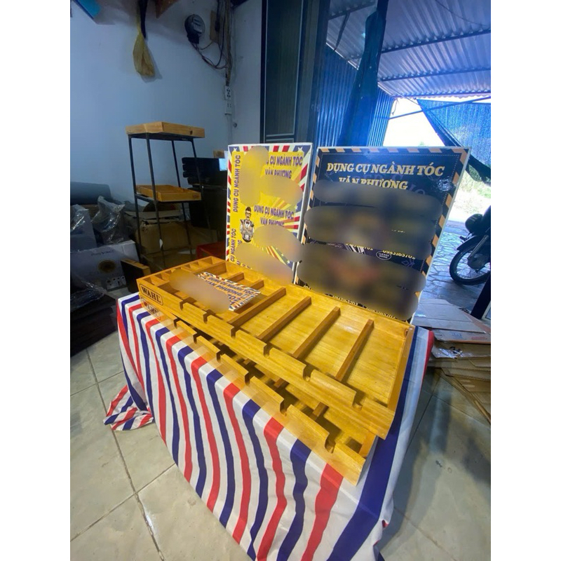 khay gỗ đưng tông đơ