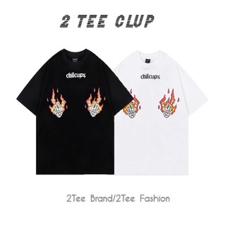 Áo thun.Áo thun Local Brand 2TEE CLUP bàn tay xương lửa 5D