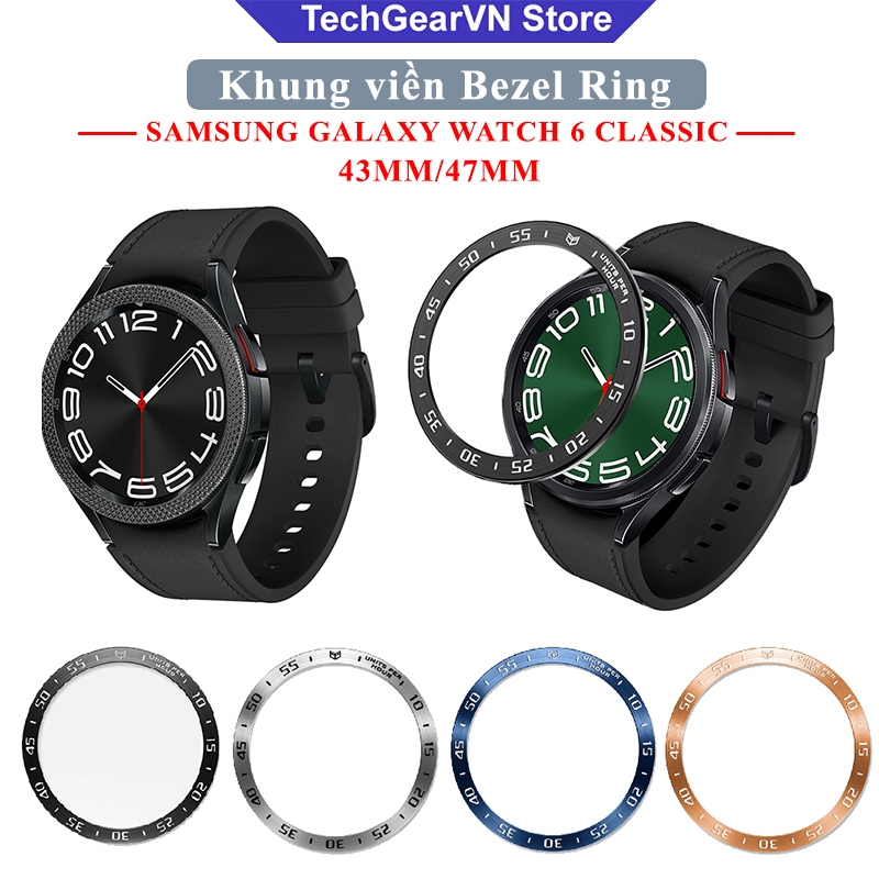 Khung viền bằng thép Bezel Ring Galalxy Watch 6 Classic 43mm/47mm