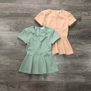 HIPU.VNXK - Áo kiểu chiết ly eo dáng peplum.