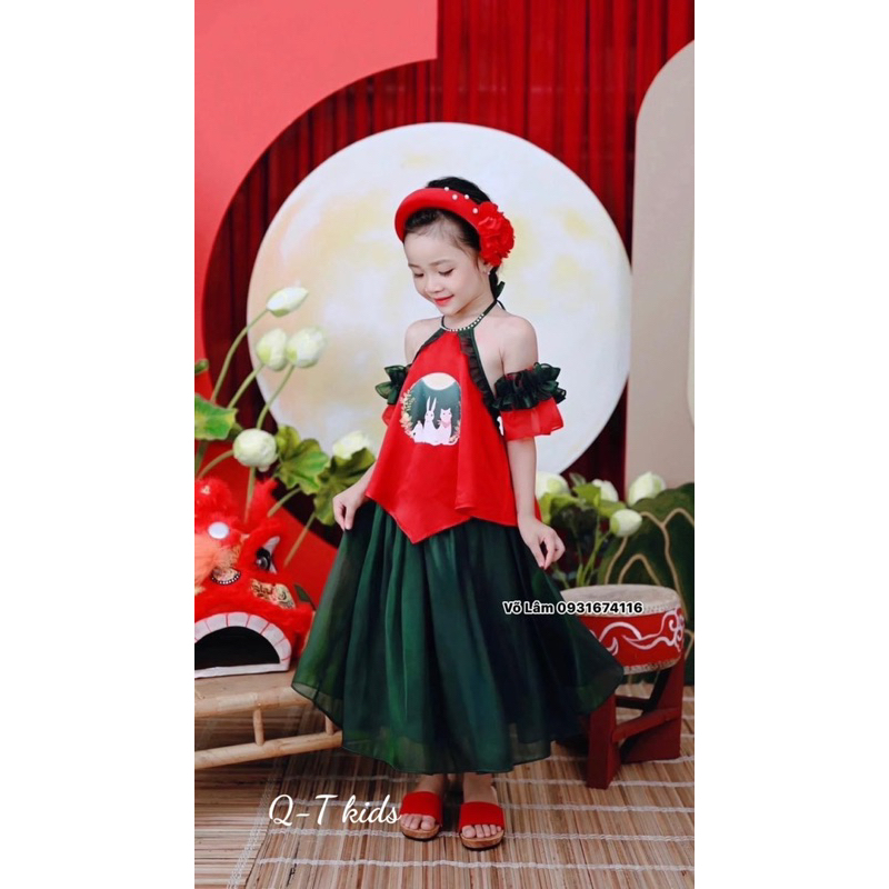 Set Yếm lụa bà ba cho bé