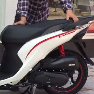 Tem Rời Vision Dán Xe Trắng Chỉ Đỏ