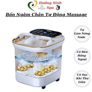 ( Free Ship) Bồn Ngâm Chân | Máy ngâm chân Tự Động Massage Chăm Sóc Sức Khỏe BH 6 tháng