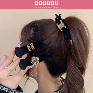  Kẹp tóc 3 răng Doudou Cặp gắp tóc Kẹp càng cua hoa trà Kẹp tóc càng cua nữ Hàn Quốc thời trang ZJ058 
