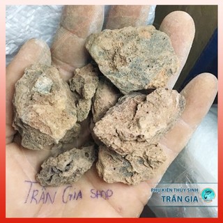 Nham thạch đỏ - Đá núi lửa lọc nước hồ cá Koi  - 1kg