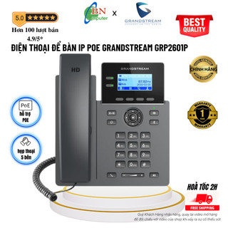 Điện thoại để bàn Grandstream GRP2601P IP có POE, chính hãng