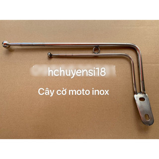 Cây cờ xe Môtô/ Dream Wave inox