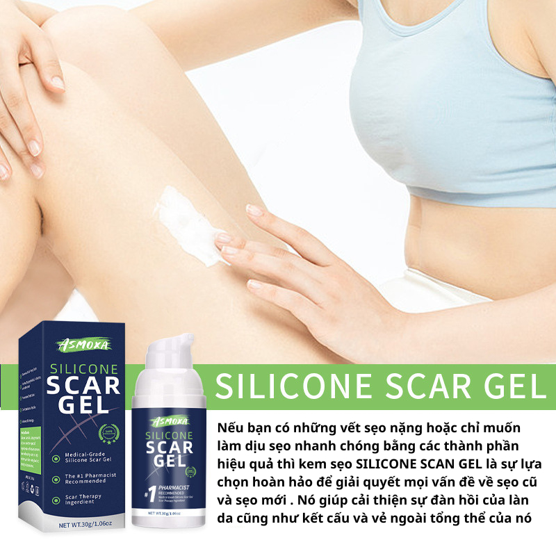 Kem Xóa Sạch Sẹo Thâm, Kem Sẹo ASMOXA lấp đầy Sẹo Rỗ, Sẹo Lõm Phục Hồi Vết Thương Xóa Sẹo Và Phục Hồi Tổn Thương Da 30g