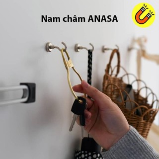 Nam châm móc treo - móc cong D16mm, sản phẩm dính hút 2KG