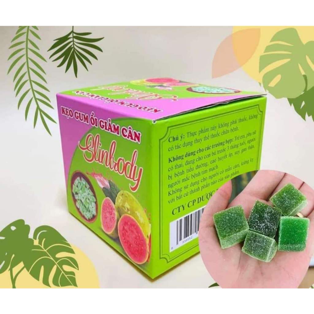 Kẹo Gum Ổi Giảm Cân VIP X2 Chính Hãng Giảm Cân An Toàn Hiệu Quả sau 10 ngày