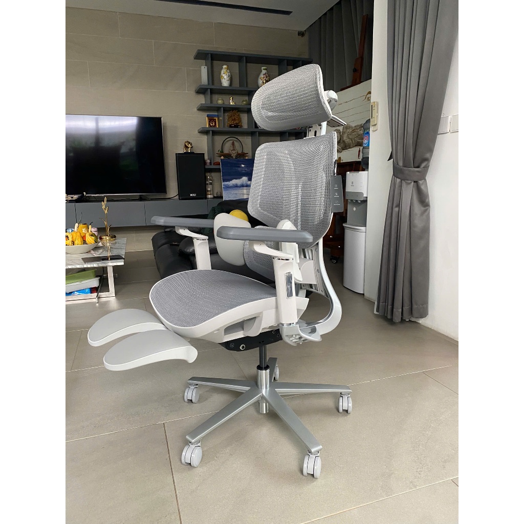 [Hỏa Tốc] Ghế Công Thái Học Manson E3 Pro Gác Chân Màu Đen, Trắng Xám - Ghế Làm Việc Công Thái Học Cao Cấp. | BigBuy360 - bigbuy360.vn