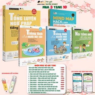 Sách Combo 5 TLNP, 3000, Tiếng anh mất gốc, Tiếng anh cho người mới bắt đầu và Nói tiếng anh dễ vậy sao - Tặng khoá học