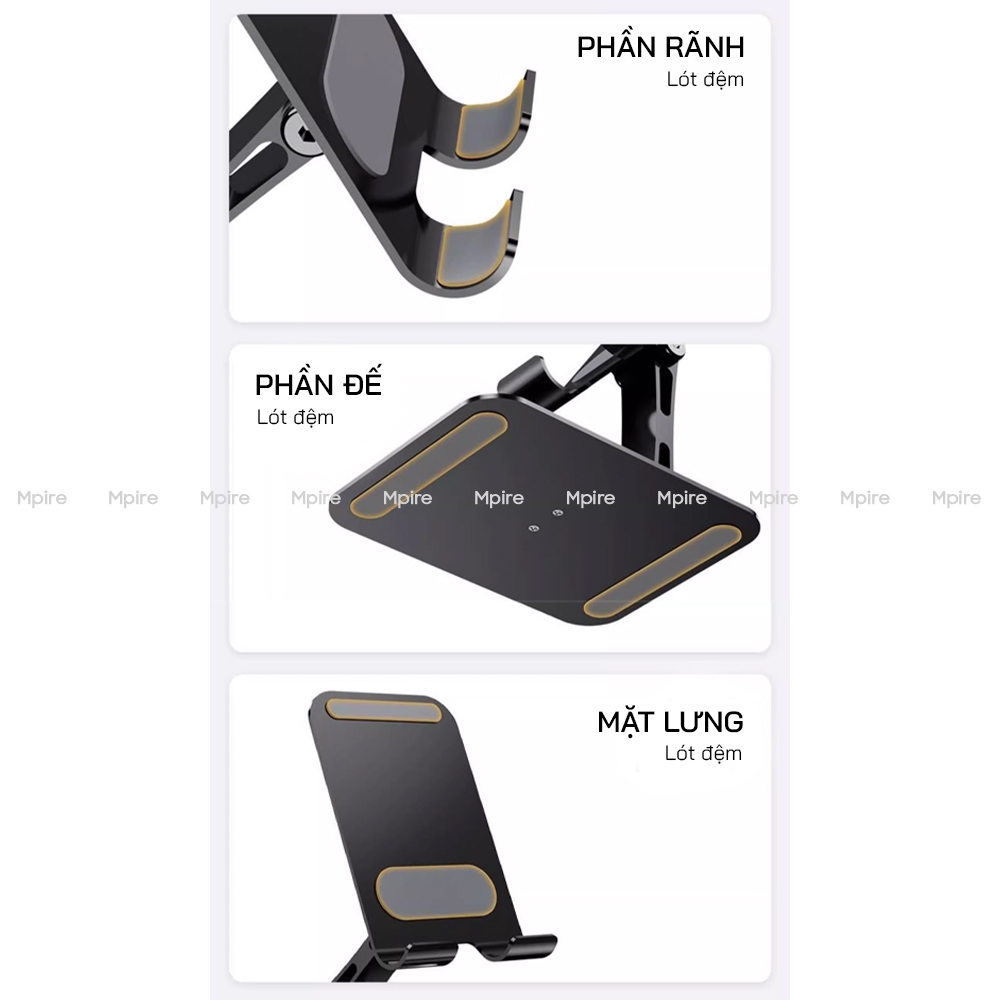 Giá Đỡ Pisen UR Cho Điện Thoại Máy Tính Bảng Hợp Kim Bền Bỉ, Có Thể Gấp Gọn, Góc Xoay Tùy Chỉnh 360 Độ | BigBuy360 - bigbuy360.vn