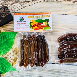  Chuối Laba sấy dẻo không đường Mangline Farm Đà Lạt 250g đồ ăn vặt thơm ngon mềm dẻo đặc sản Đà Lạt 