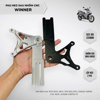 Pas heo sau WINNER 2pis size đĩa 220mm hướng quay xuống 90 độ màu anode chống ố