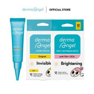 Combo Chăm Da Mụn Derma Angel Acne Gel + Spot Lightening Patch 12 + Acne Patch Day 12
