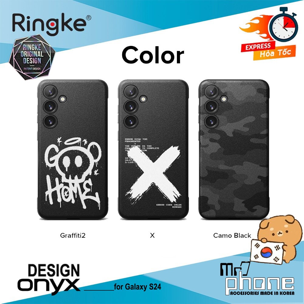Ốp lưng Ringke Onyx cho Galaxy S24 / S24 Plus Hàn Quốc