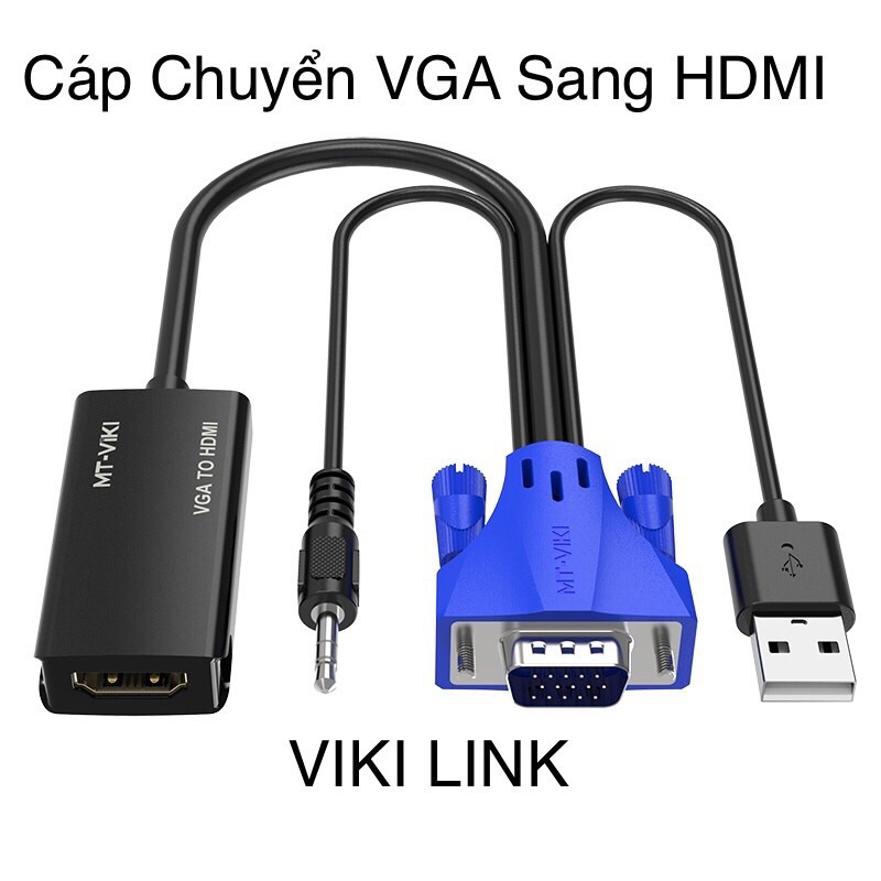 Cáp chuyển đổi từ VGA sang HDMI có âm thanh-VGA TO HDMI có âm thanh Hàng chất lượng - VGA TO HDMI