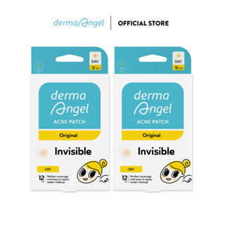 Bộ 2 Miếng Dán Mụn Dùng Cho Ban Ngày Derma Angel 12 Miếng