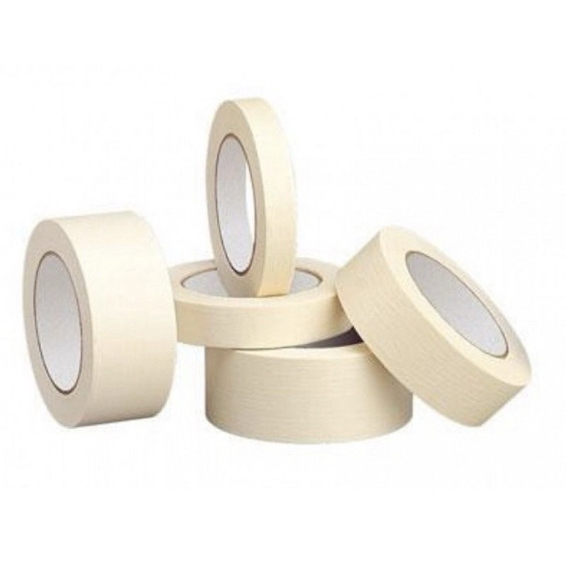1 lốc Băng Keo Giấy Băng dính giấy khổ 5cm và 2cm Với khổ 1cm