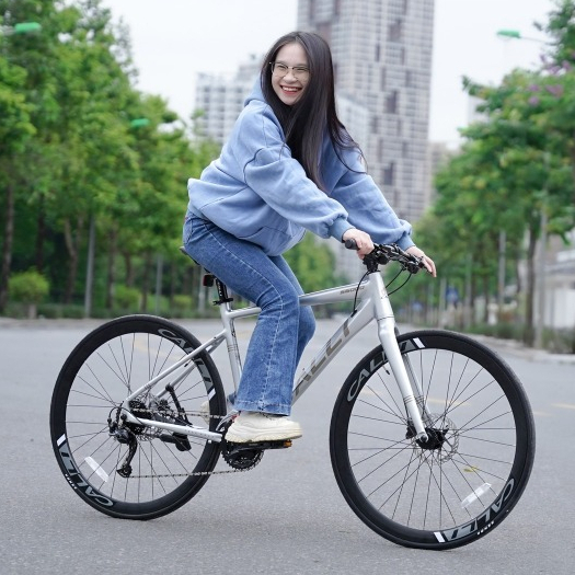 Xe Đạp Touring CALLI S6000, Khung hợp kim nhôm AL6061 không mối hàn,  SHIMANO ALVIO 27 tốc độ.