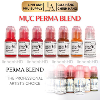 MỰC PERMA BLEND HỮU CƠ MỸ Phun Xăm Linh Anh Dụng Cụ Phun Xăm dcpxlinhanh
