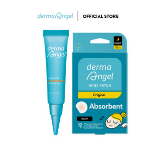 Combo Chăm Da Mụn Derma Angel Acne Gel + Acne Patch Night 12