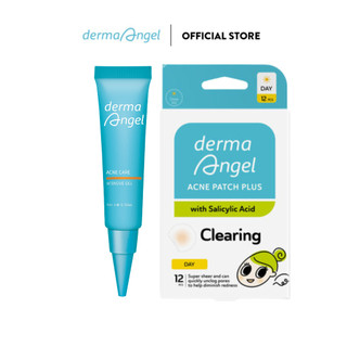 Combo Chăm Da Mụn Derma Angel Acne Gel + Acne Patch Plus Day 12
