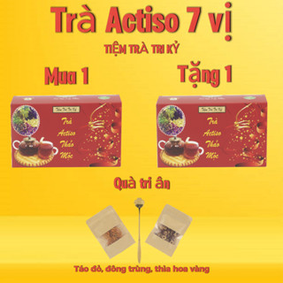   Mua 1 tặng 1  Trà Atiso 7 Vị Thảo Mộc Tốt Cho Gan Túi Lọc Lưới Tam Giác - Tiệm Trà Tri Kỷ 