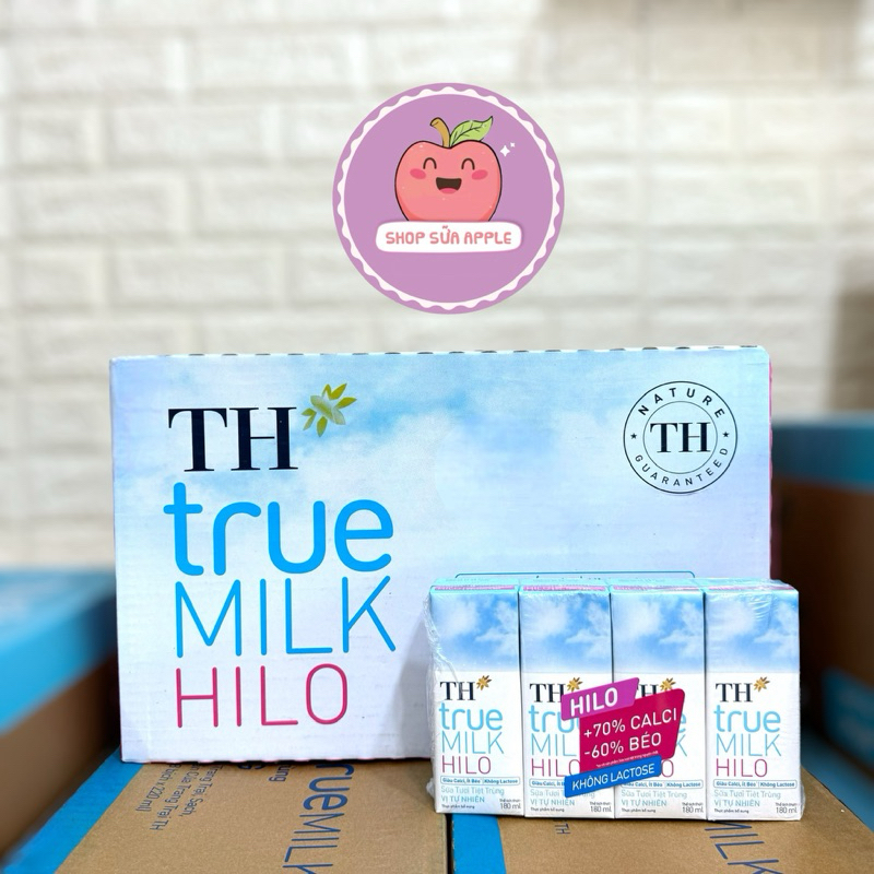  DATE T3 26 - Thùng 48 hộp sữa tươi TH True Milk Hilo 180ml 