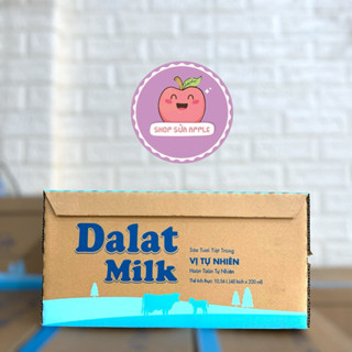 Thùng 48 bịch sữa tươi DALAT MILK vị Tự nhiên, Ít Đường, Có Đường 220ml