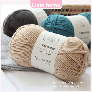 Len Yaoh Wool trơn đan khăn , áo