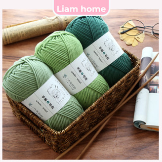 Len Yaoh Wool trơn đan khăn , áo