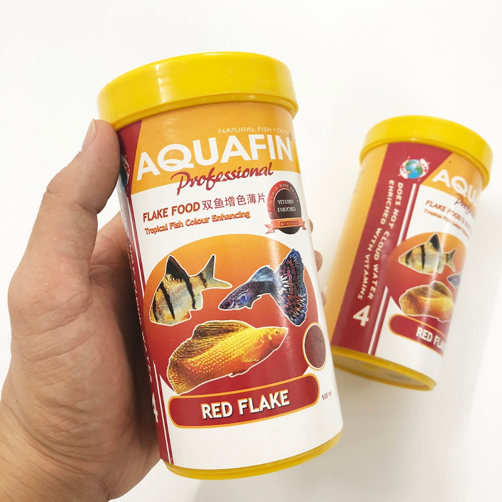 Combo 2 Lọ Thức Ăn Cho Cá Aquafin 100g (thức ăn dạng lá mỏng cho cá thủy sinh)