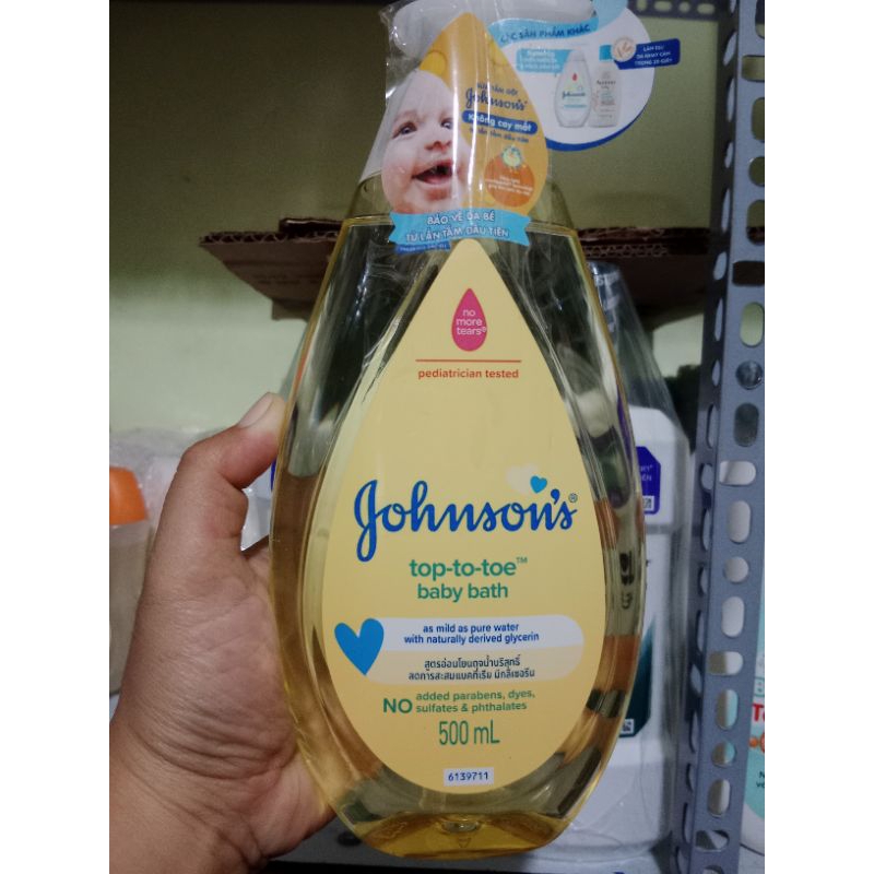 Sữa tắm gội toàn thân Johnson's baby 500ml