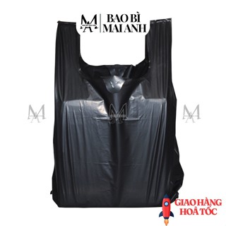  1KG Túi bóng đen có quai loại dầy bóng đẹp siêu dai dùng đóng hàng đựng rác đủ cỡ từ 1 KG - 50 KG. 