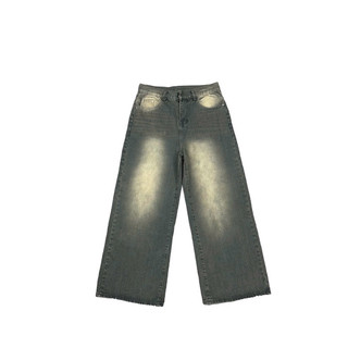 Quần Jeans Ống Rộng Nam Nữ - Màu Wash Trẻ Trung - Thời Trang Unisex