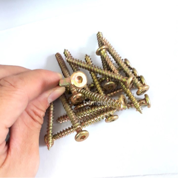 Vít gỗ đầu lục giác chìm M6 (50 con)