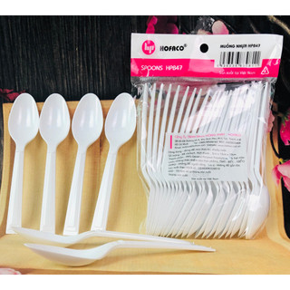 Thìa nhựa cao cấp – Thìa bằng nhựa sử dụng 1 lần - Muỗng nhựa HPB47