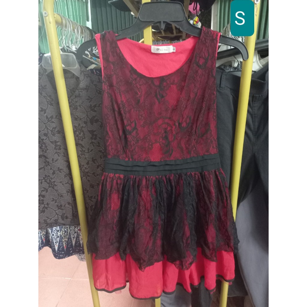 áo đầm đỏ S MS18