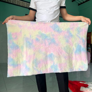 Thảm lông trải bàn trang điểm - Thảm lông trang trí 1m6x1m