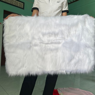Thảm lông trải bàn trang điểm - Thảm lông trang trí 1m6x1m