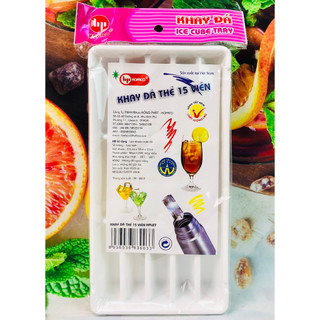 Vĩ làm thạch rau câu dạng thẻ siêu tiện lợi - Khay đá thẻ 15 viên HPL27 nhựa cao cấp Hofaco