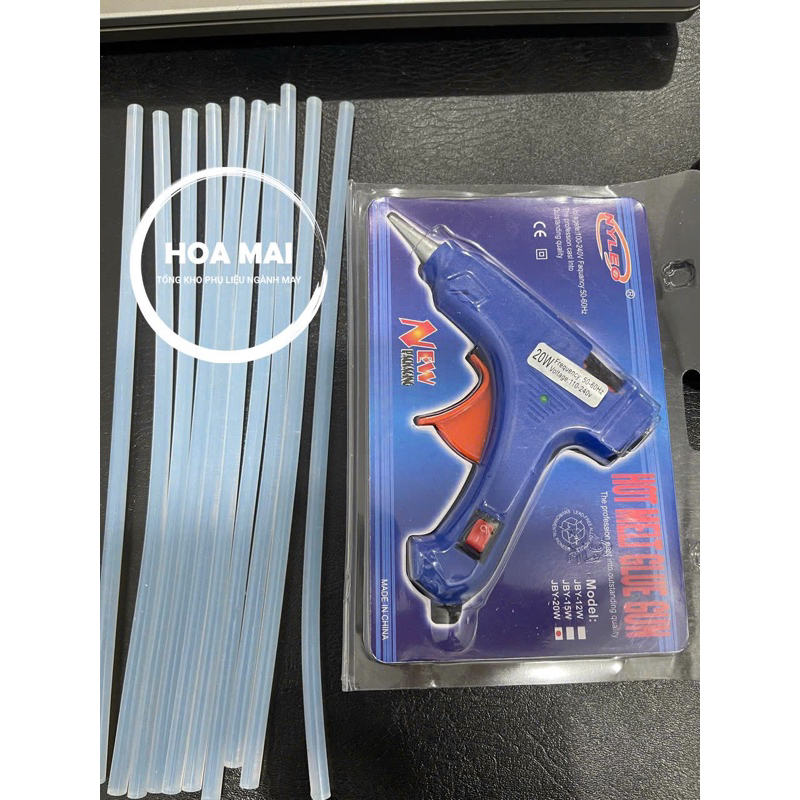 Súng bắn keo nến 20w + 10 cây keo nến