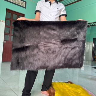 Thảm lông trải bàn trang điểm - Thảm lông trang trí 1m6x1m