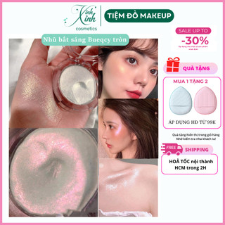  Nhũ bắt sáng highlight BUEQCY  hộp tròn  nhũ siêu mịn lấp lánh lâu trôi 