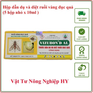 Hộp diệt ruồi vàng đục trái Vizubon ( 5 hộp nhỏ )